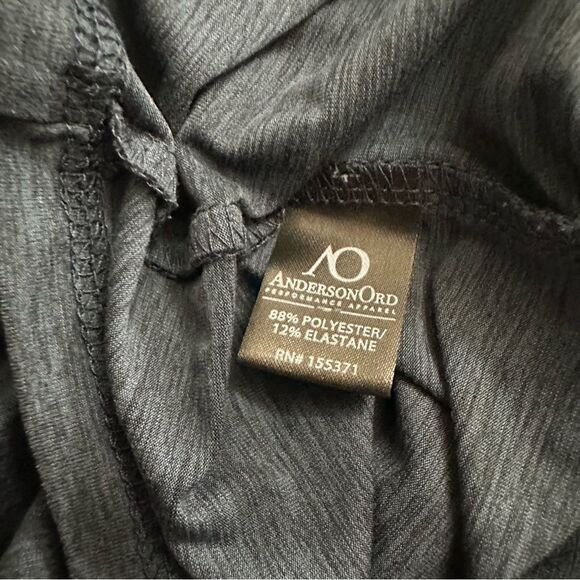 Anderson Ord Performance Apparel Blue Zip Up Athletic Pullover Size Medium - Picture 5 of 9